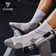 Men's Sports Socks Terry Bottom Sweat-absorbent Non-slip Basketball Socks Striped Slash Trendy Socks Elite Socks Men