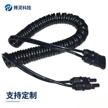 弹簧线驻车空调弹簧线2芯2.5mm²全铜TPU螺旋线大功率防水电缆线