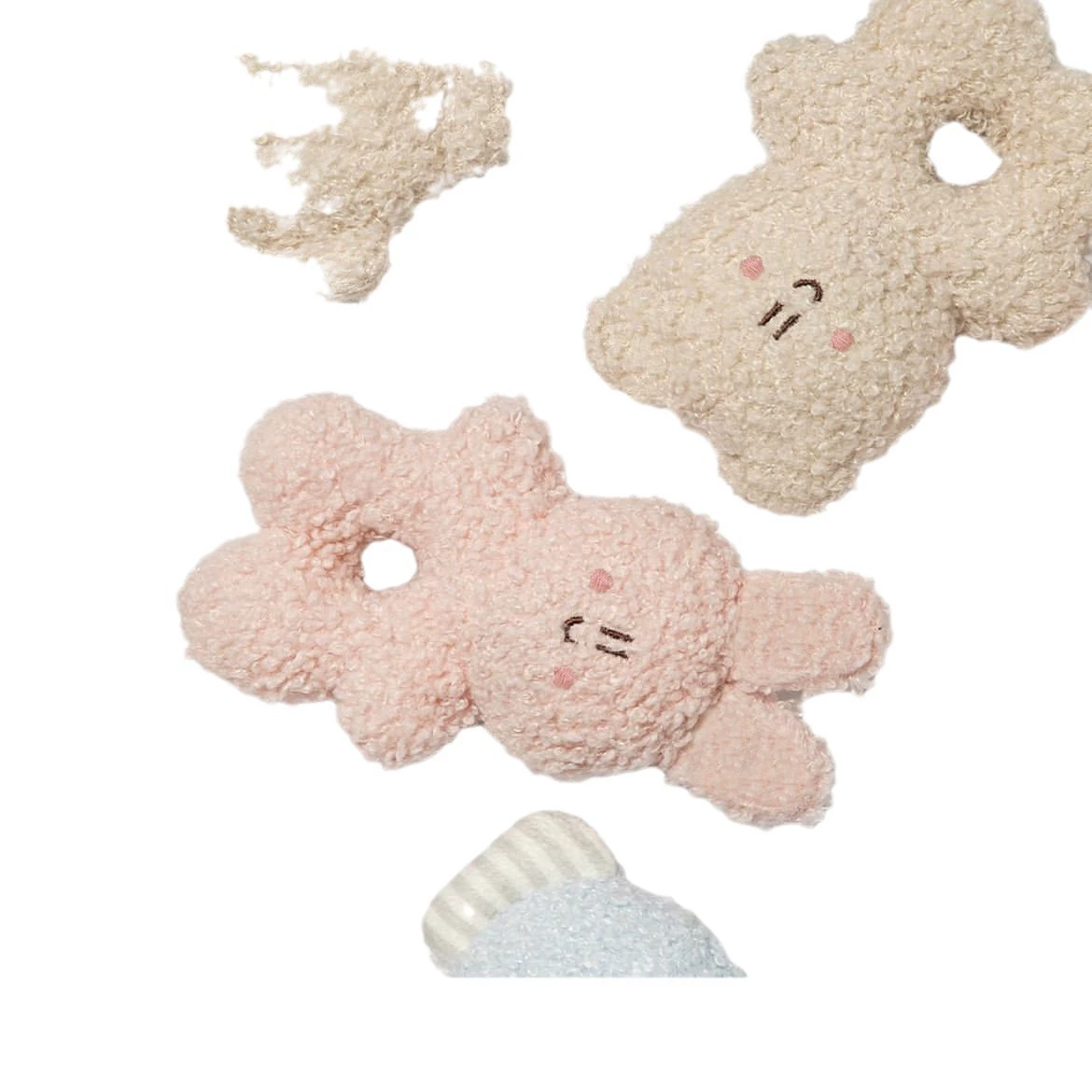 Beanbag Plush Toy, Korean Style Interactive Pet Rattle — Biteable, 9×11 cm