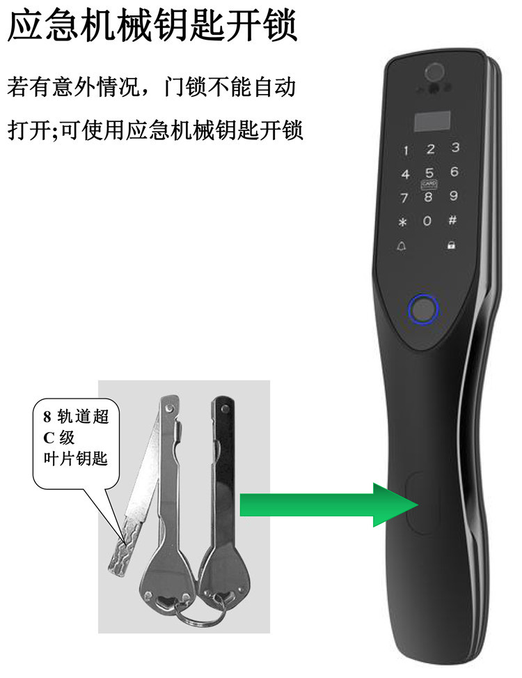 3D人脸识别智能锁 指纹锁 全自动 涂鸦智能