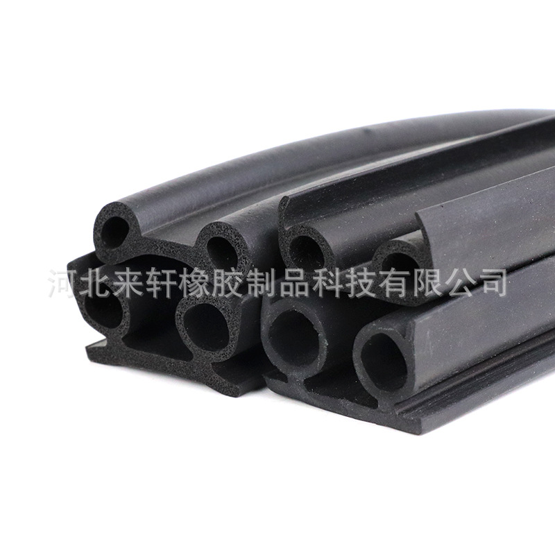 三元乙丙双孔橡胶发泡条冷藏室平移门船用防撞条冷库密封条