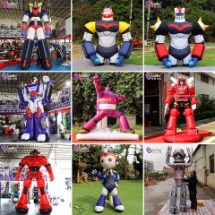 工場は空気入れロボット漫画の空気モデル活動を提供して、宣伝装飾美陳をオープンします。