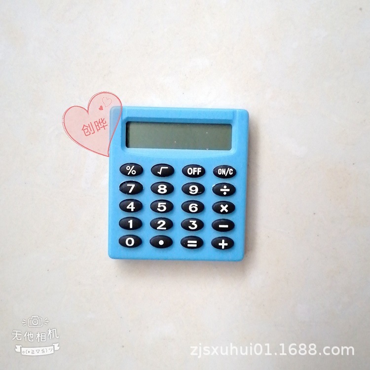 Calculadora cuadrada pequeña novedosa, mini y colorida, multifunción, regalo de papelería para estudiantes