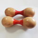 Wholesale Orff percussion instrument beech double-headed sand hammer baby sand ball toy sand ring double-headed wooden sand hammer
