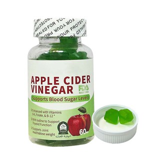 Gommes de vinaigre de cidre de pomme pour la perte de poids