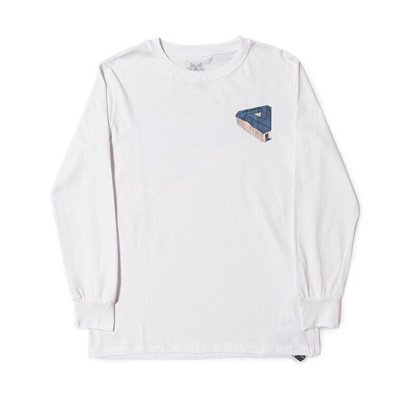 European and American Trendy Brand Palace Triangular Print High-Quality Men's and Women's Casual Long-Sleeved Sweatshirt