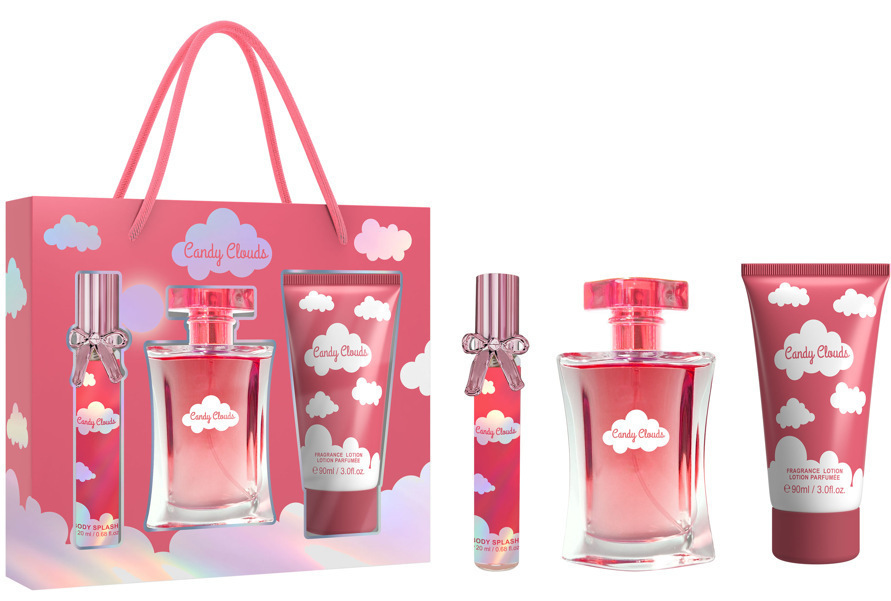 Transfronterizo de Oriente Medio caja de perfumes damas caja de regalo de agua de fragancia de tres piezas set de spray corporal de perfumes damas crema corporal