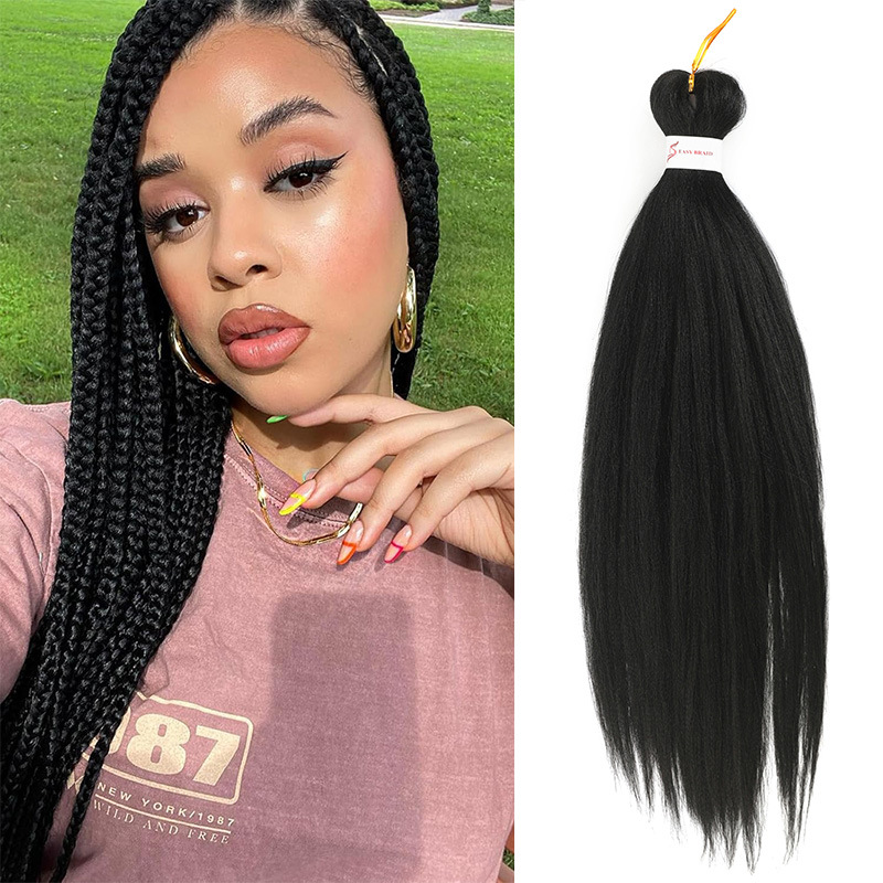 Extensions per trecce sintetiche lunghe parrucche lisce_voghion.com