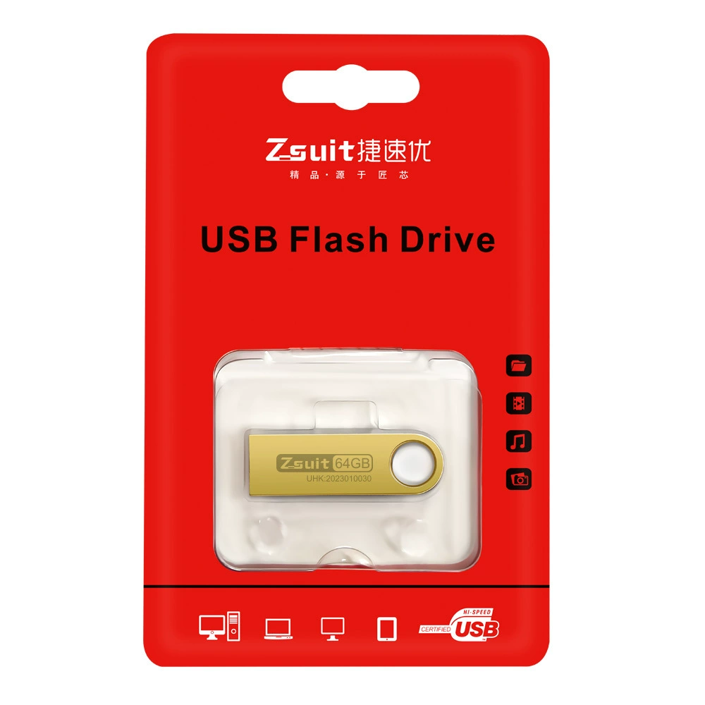 Металлический USB флеш-накопитель, 64 ГБ, USB 3.0 высокоскоростной, водонепроницаемый, металлический корпус