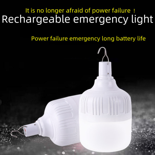 LED emergency bulb for night market stall, outdoor camping USB charging bulb, home use power outage emergency bulb