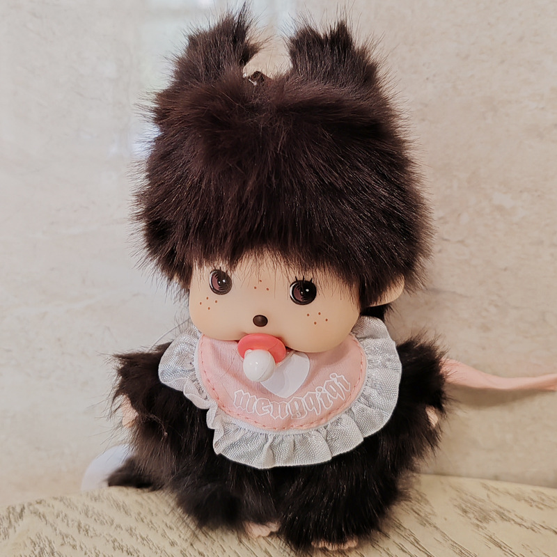 Monchic mengqiqi15CM pequeño vestido muñeca de felpa colgante bolso colgante producto transfronterizo buen producto nuevo producto