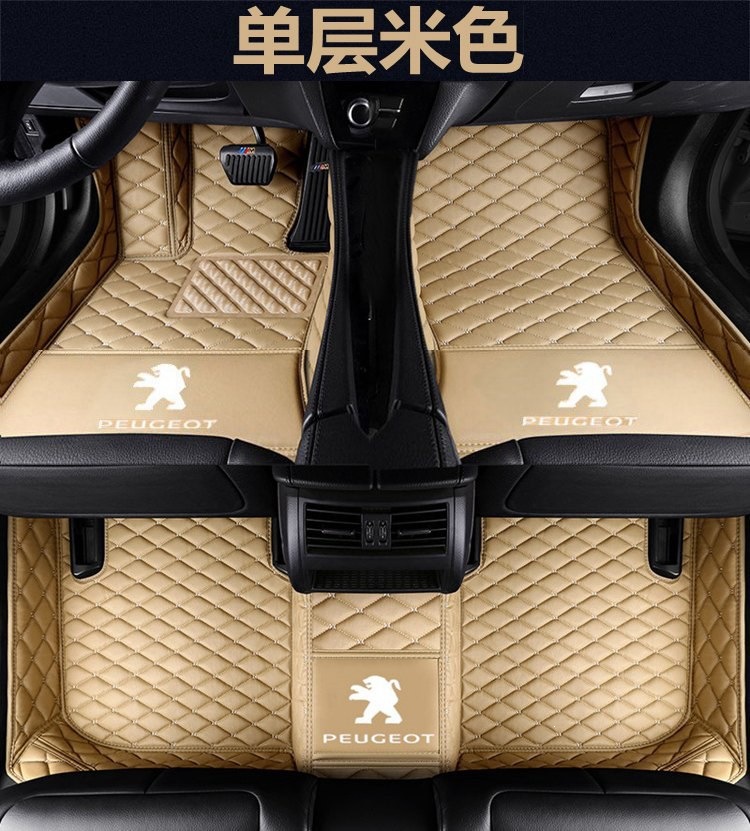 Peugeot 206 207 308 408 car floor mats Peugeot 307 2008 3008 4008 full coverage floor mats