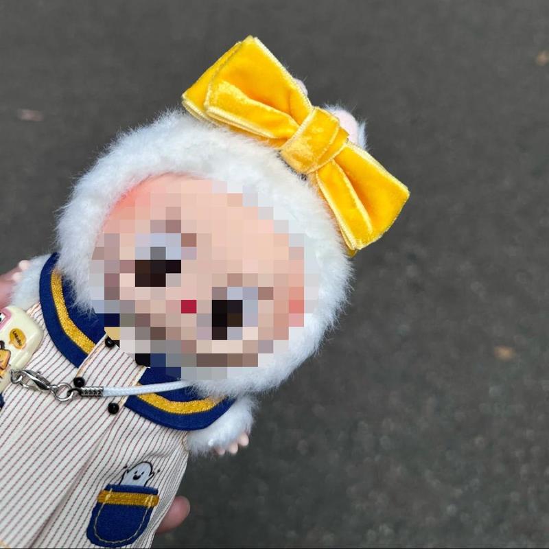 labubu娃衣一二三代可乐萌兔学院裙套装坐坐派对17cm娃娃衣服发箍|undefined