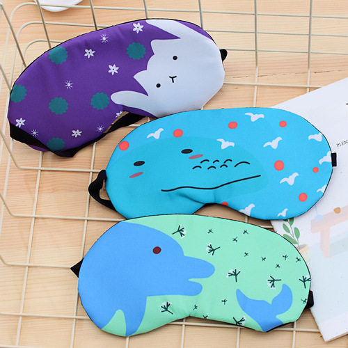 Cartoon Cute Summer Cool Breathable Men and Women Ice Pack Sleep Eye Mask Light Blocking Ice Bag Sleeping Eye Mask 