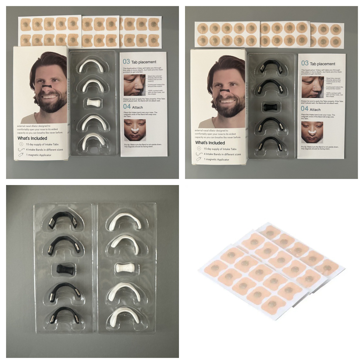 Cross-Border Nasal Dilator Assists Ventilation, Magnetic Nasal Patch, Disposable Anti-Snoring Supplies, Sleep Breathing Ventilation