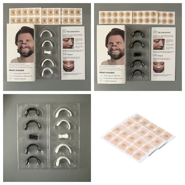 Cross-Border Nasal Dilator Assists Ventilation, Magnetic Nasal Patch, Disposable Anti-Snoring Supplies, Sleep Breathing Ventilation