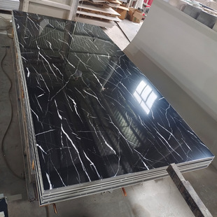 UV board stone plastic imitation marble pattern panel background wall group hotel KTV light gray lacquered board wall decorative board
