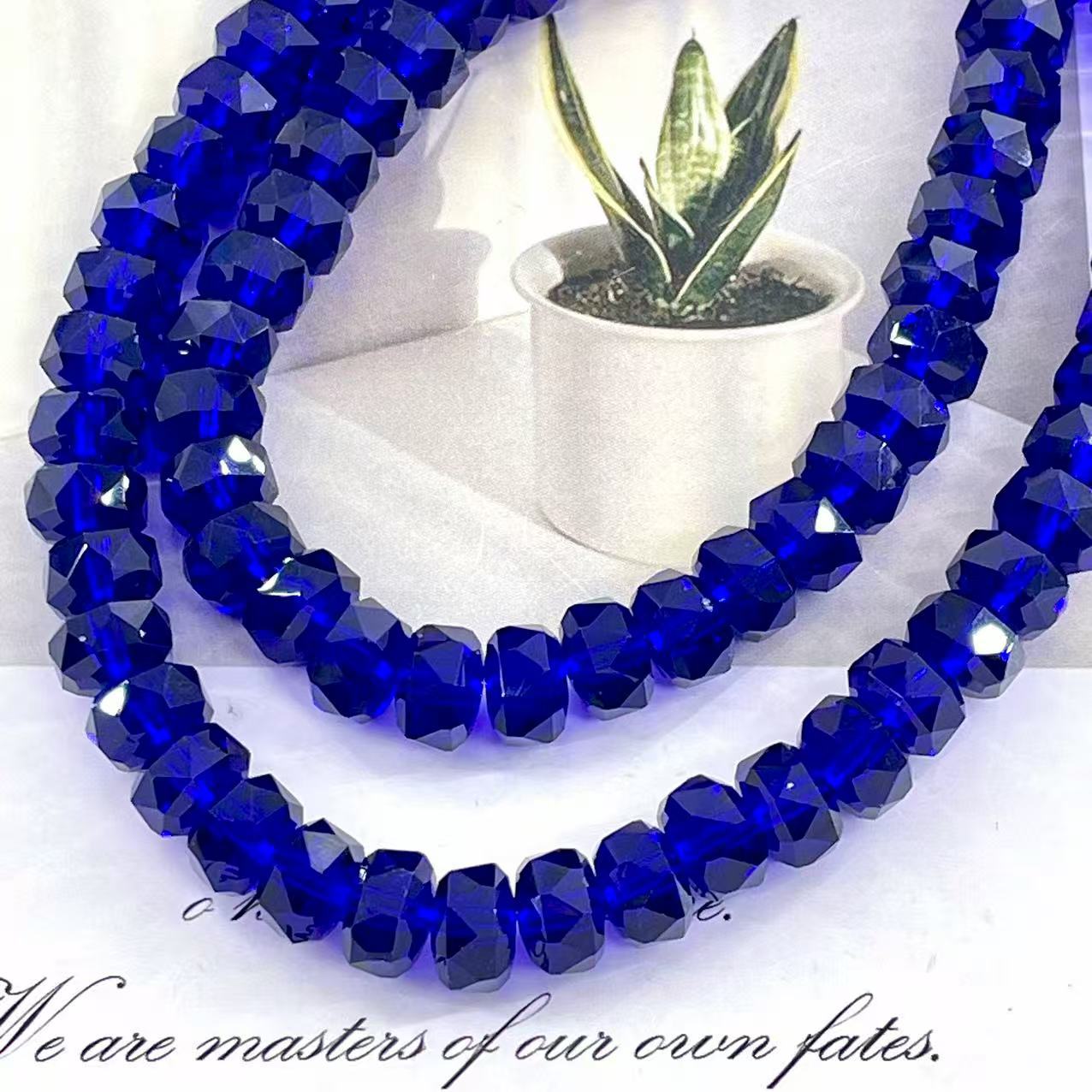 8mm Rainbow Wheel Jingjing Diy Jewelry Este embrión Vidrio Cristal Jewelry Pulsera Collar Moda Jewelry Accesorios dispersos