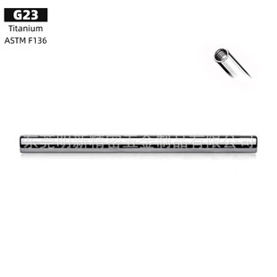 Factory Direct Supply G23 Titanium Internal Thread Straight Rod Tongue Stud Earrings F136 Titanium Alloy Basic Rod Body Piercing Jewelry