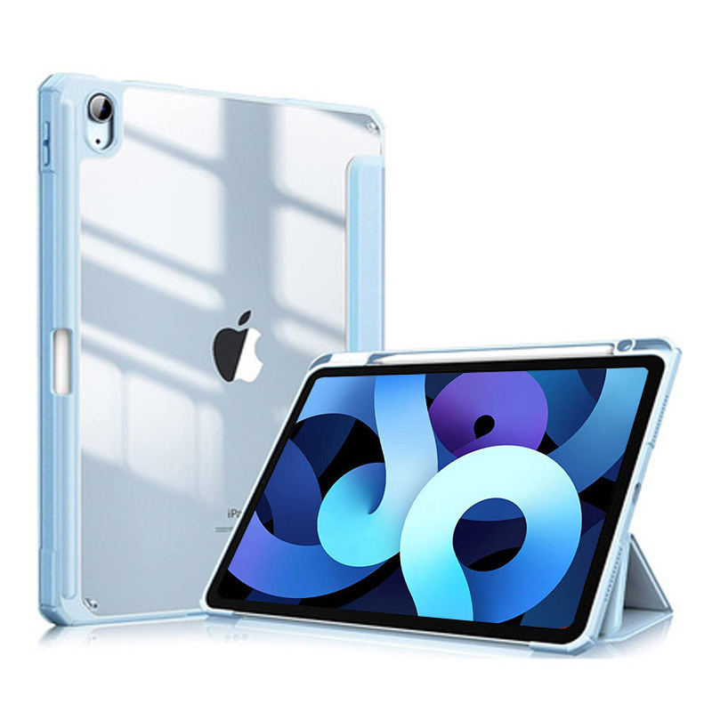 Ipad 2022保護カバーペン付き10.2三つ折りアクリル高透曲げ防止ケース10.9タブレットカバーを適用します。|undefined