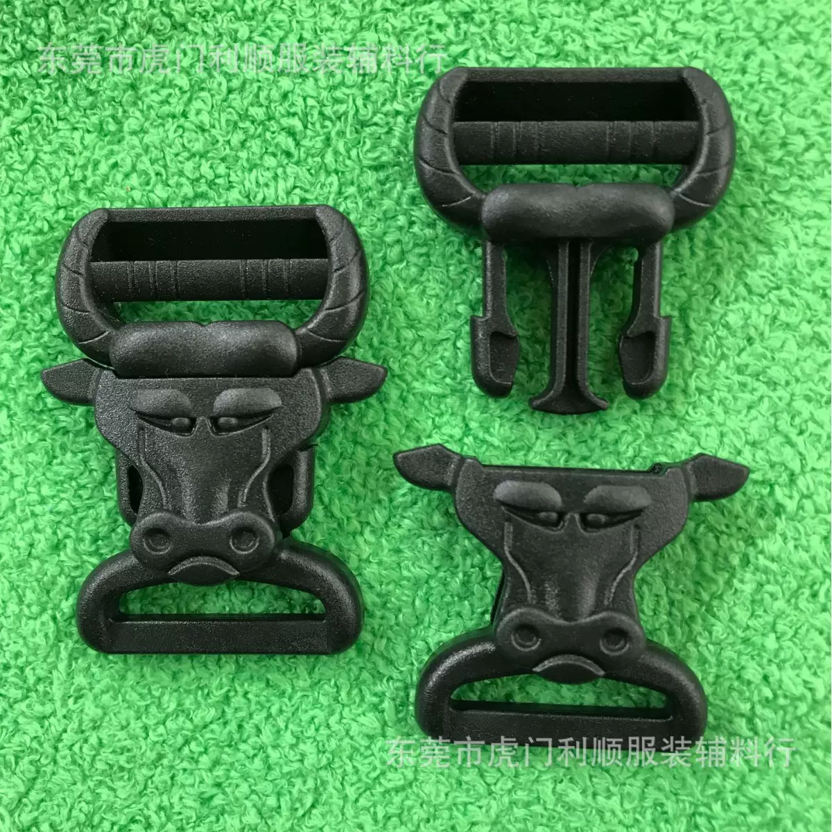 厂家25MM塑料新款插扣 1寸牛头插扣 塑料扣具 箱包配件胶扣