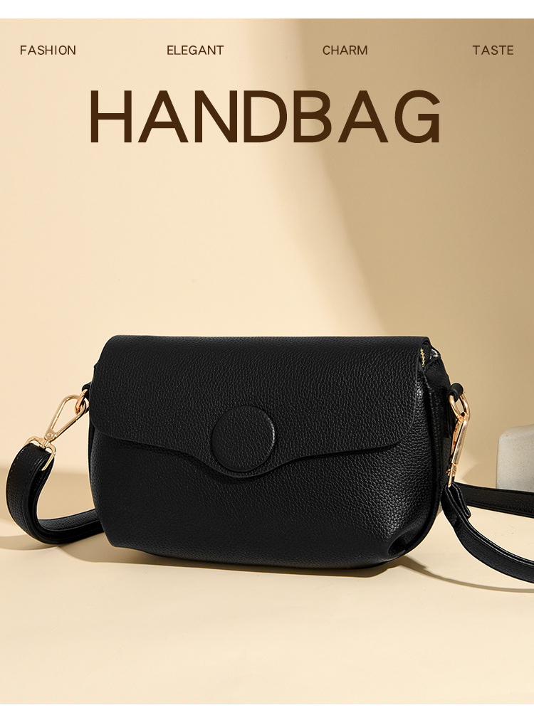 2024 new crossbody simple versatile cowhide women's spring and summer large capacity soft leather flip shoulder bag_voghion.com