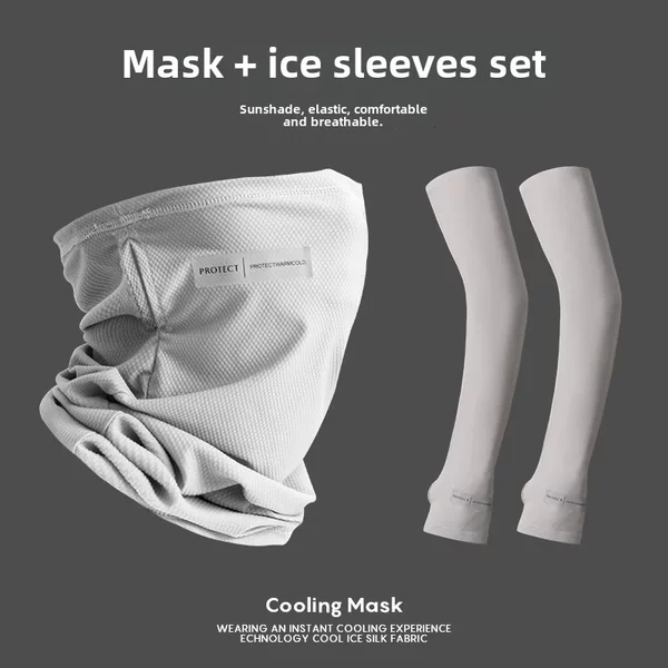 Anti-cursor Ice Sleeve Cycling Sleeve Summer Sleeve Driving UV Protection Mask Arm Dirty Sun Protection Sleeve Men's Sleeve