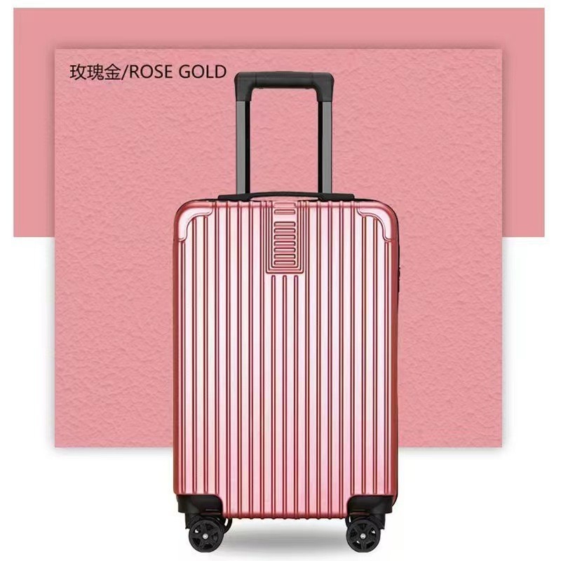 Fábrica de maletas al por mayor nuevo 20 pulgadas caja de tracción de color sólido puede imprimir logotipo universal rueda caja de bloqueo de contraseña