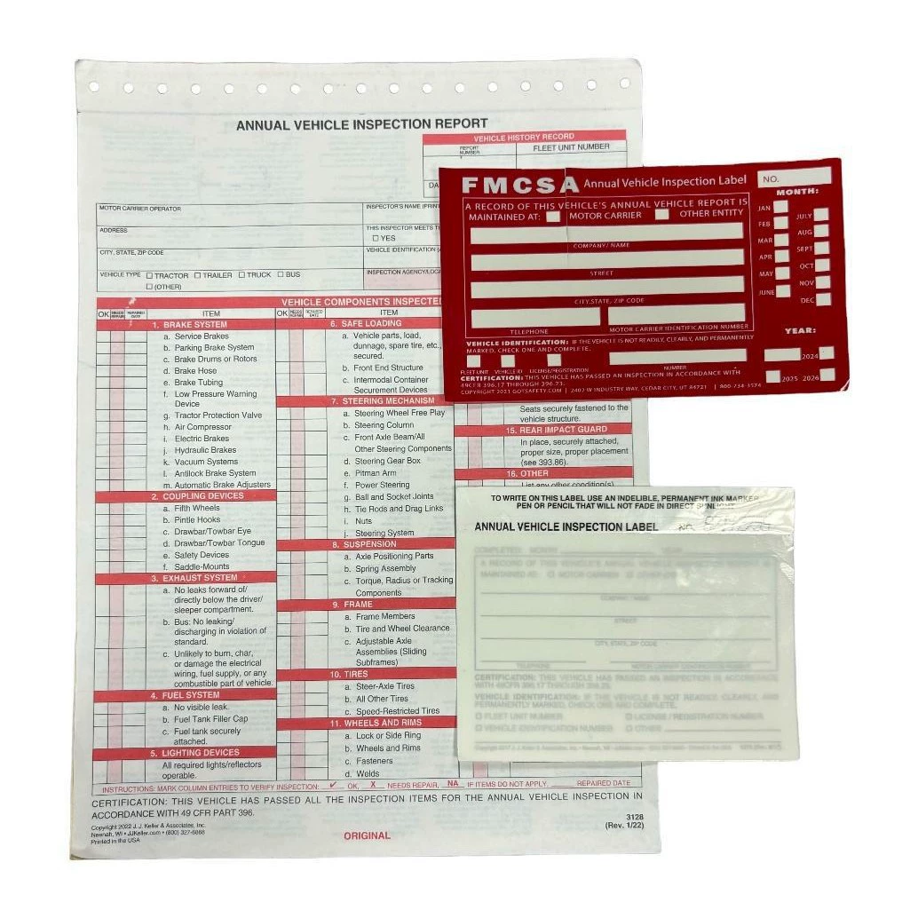 Отчет о ежегодной проверке автомобиля Annual Vehicle Inspection Report