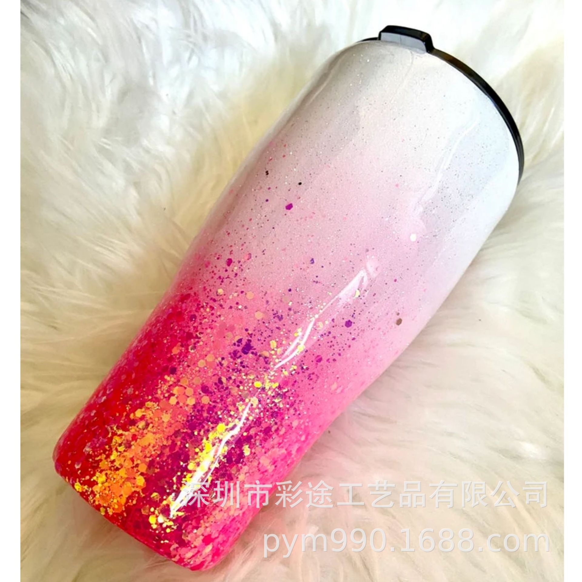 闪粉亮片保温杯