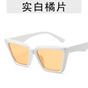 Trend capacious sunglasses, men's windproof retro black glasses, European style, cat's eye