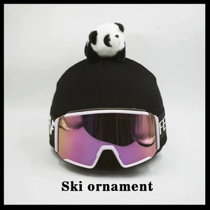 Gray Kuromi Winter Warm Hat Handmade Ski Helmet Cover