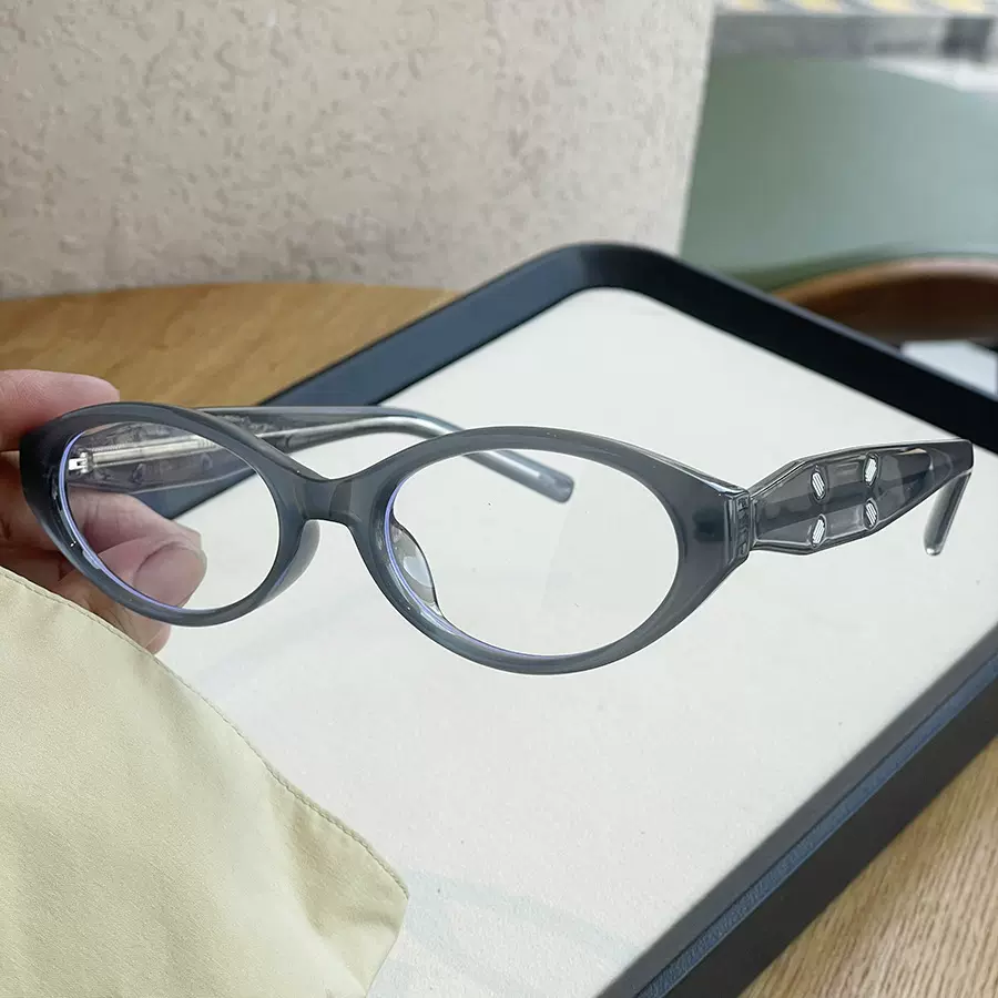 马吉家黑框防蓝光TR90平光镜素颜神器女玳瑁色插芯脚高级感近视镜