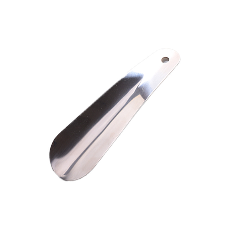 En stock suministro de acero inoxidable hebilla de llave tirador de zapatos con cubierta de cuero tirador de zapatos llave del coche colgante fácil de llevar levantador de zapatos