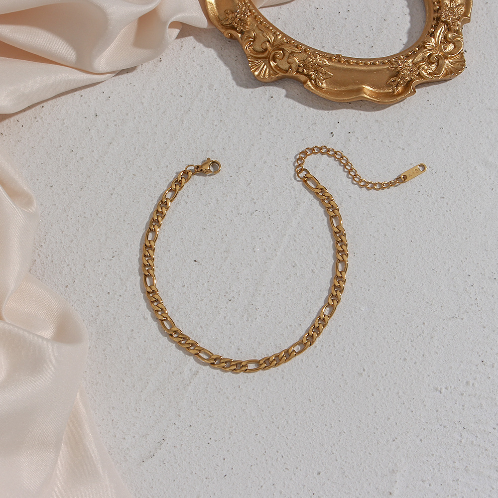 Fashion Geometric Stainless Steel Plating Bracelets Necklace