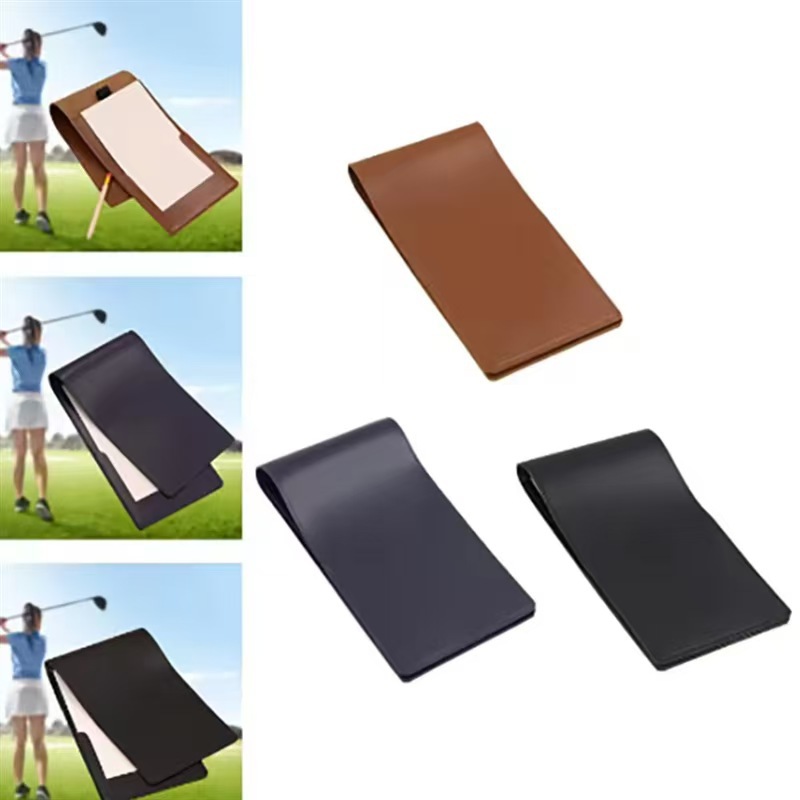Pu Leather Golf Score Book Golf Score Registration Book Outdoor Golf Practice Props Wholesale