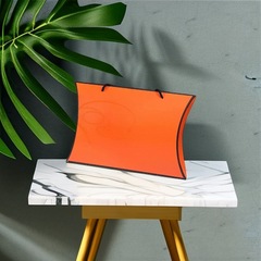 桔色枕頭盒手提禮品盒絲巾圍巾包裝盒假髮內衣內褲文胸元寶盒