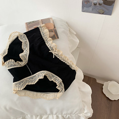 法式復古宮廷風無縫女生高顏值無痕全棉抗菌內襠內褲女士大碼批發