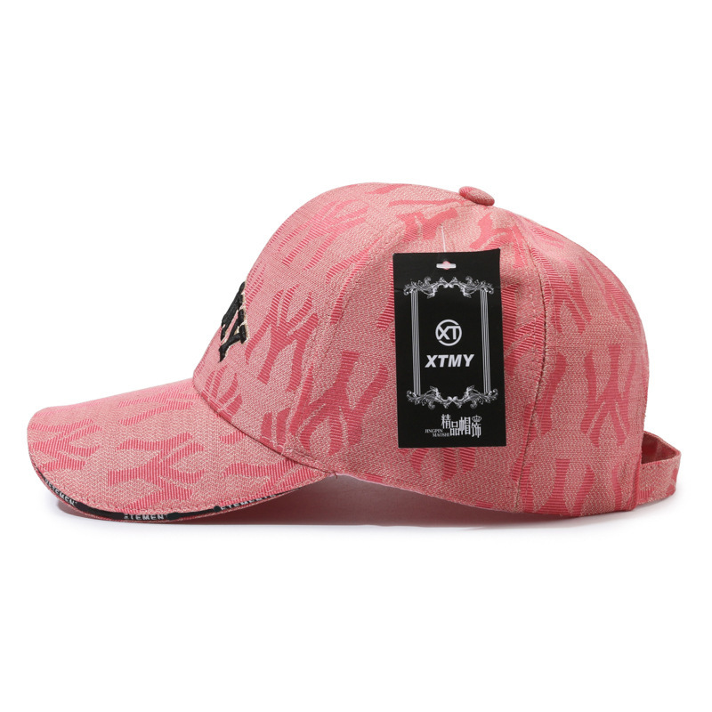 Gorra versátil informal con visera de pato para primavera y otoño, para exteriores, con estampado integral de letras, gorra de béisbol con protección solar, venta al por mayor de moda para hombres y mujeres._voghion.com