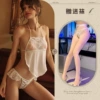 White + white open socks