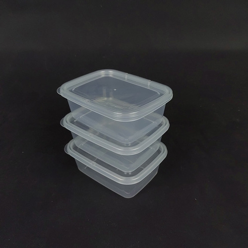 Rectangular transparent food storage container, microwave-safe food storage container, moxibustion packaging box, freezer fridge storage container