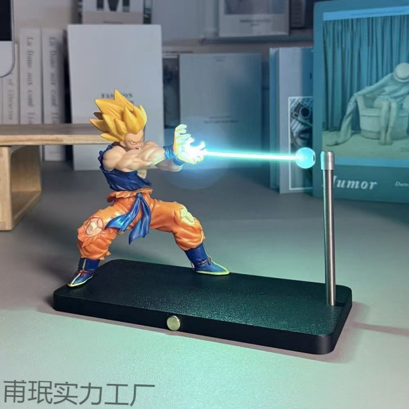 ナイトライト磁気サスペンション磁気ライト雰囲気ナイトライト装飾品ドラゴンボールフィギュア亀派気功ブラスター子供|undefined