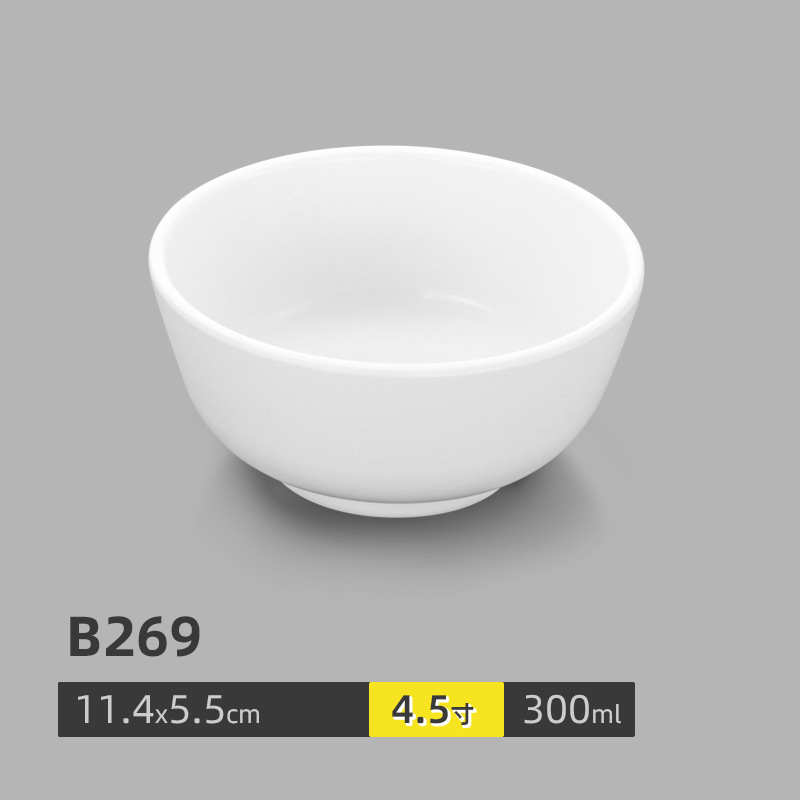 Tazón Pequeño de Melamina para Sopa para Restaurantes y Comedores