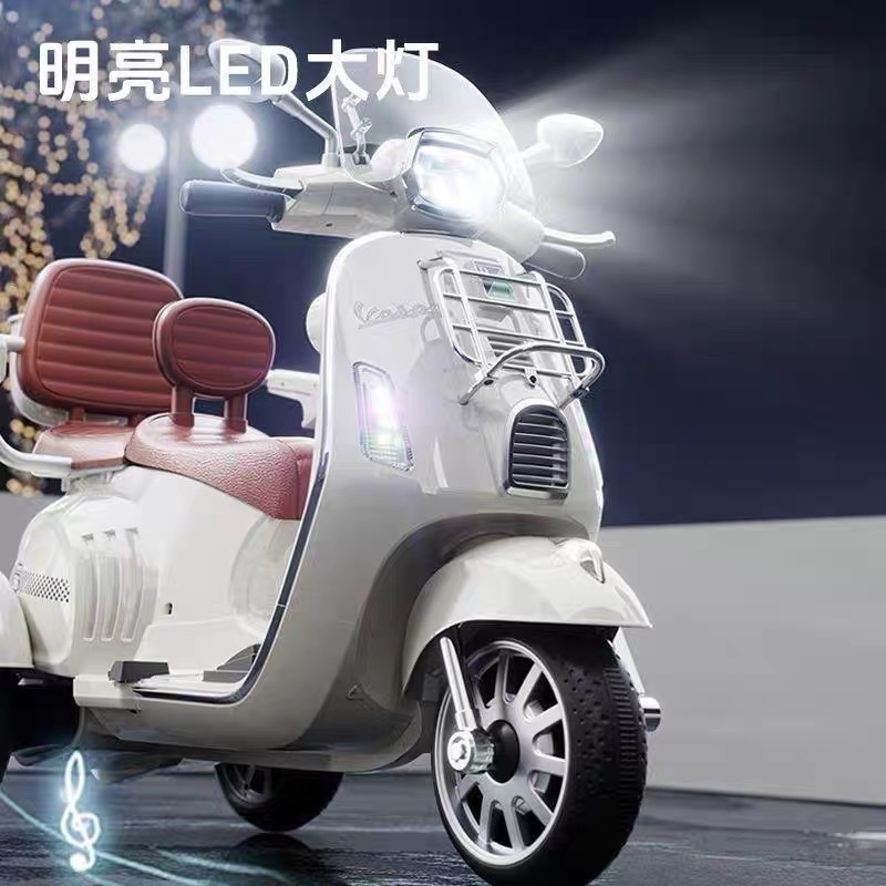 Nuevo tipo de motocicleta eléctrica para niños triciclos de control remoto para hombres y mujeres juguetes de coche de batería de doble conducción