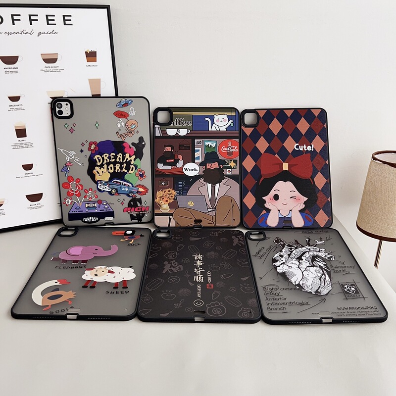 2024 new ipad protective case for 5 protective case pro11 inch apple cartoon princess face hard shell transparent 2024 new ipad protective case for 5 protective case pro11 inch apple cartoon princess face hard shell transparent