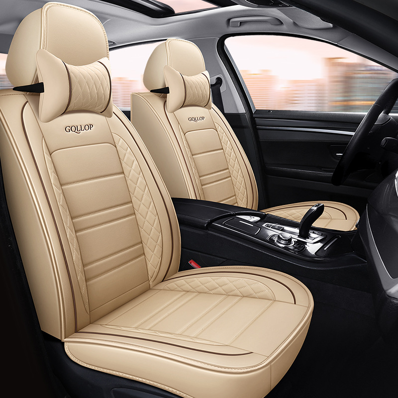 Foreign trade car seat cushion factory direct all-inclusive full leather small diamond four seasons general car seat cushion