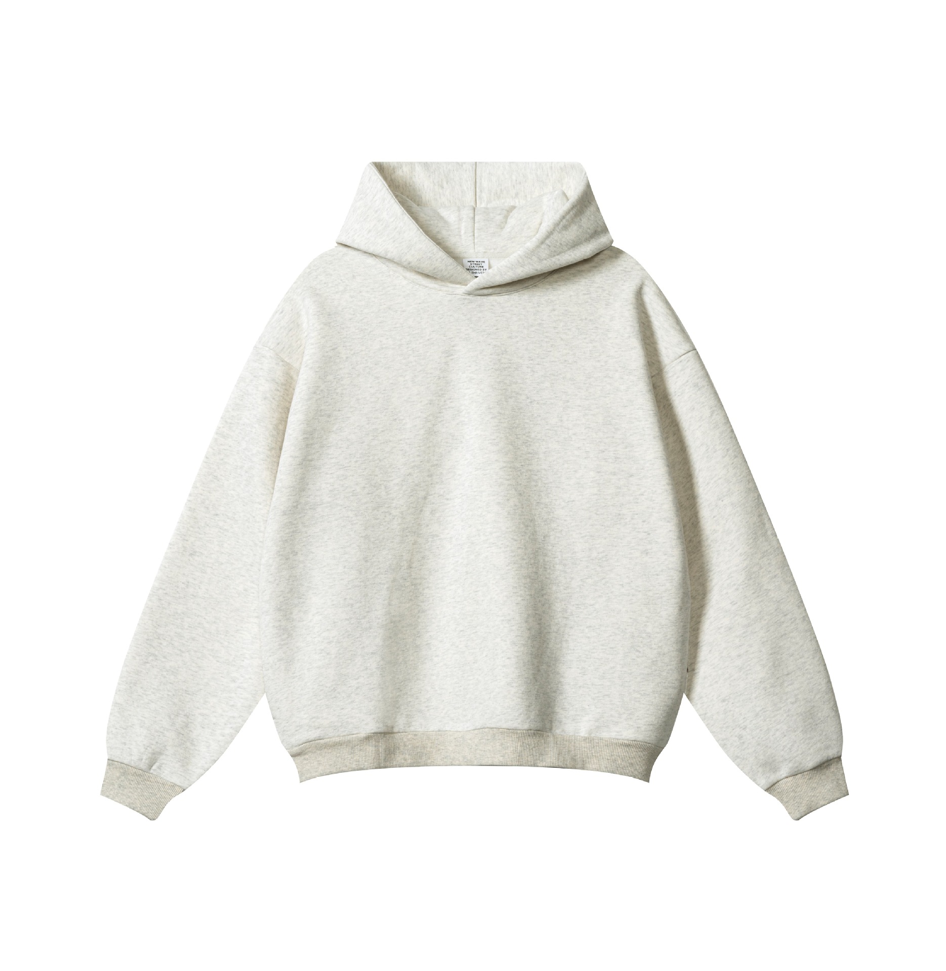 Herren Hoodie Mit Fleece Futter Lässiger Strick Kapuzenpullover_voghion.com