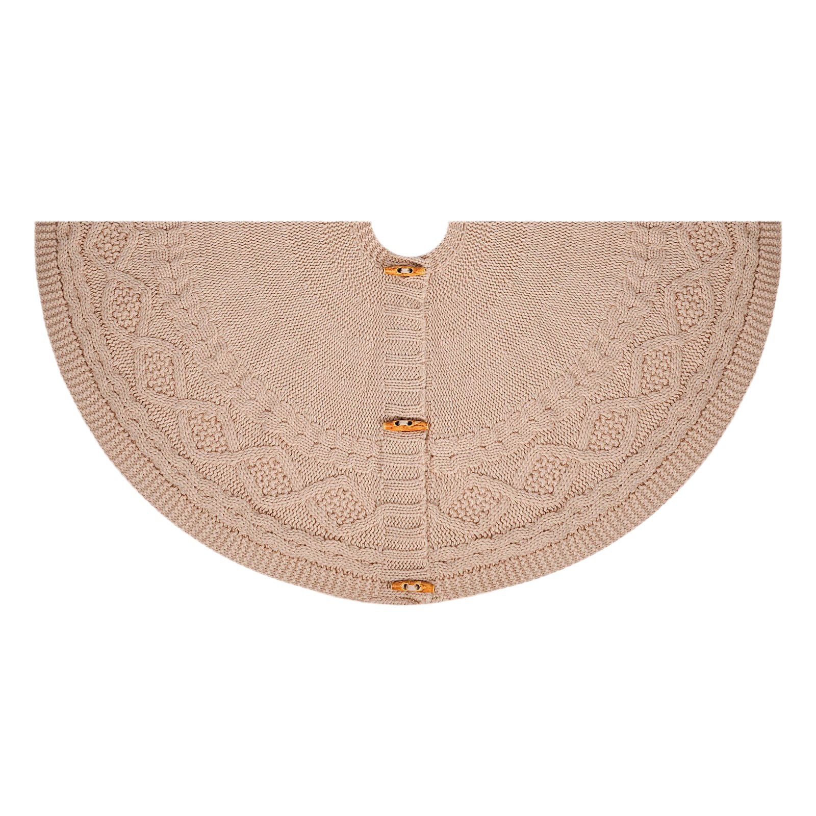 Navidad transfronteriza falda de árbol de punto gran tamaño delantal de árbol de Navidad decoración de Navidad accesorios de árbol de atmósfera de vacaciones