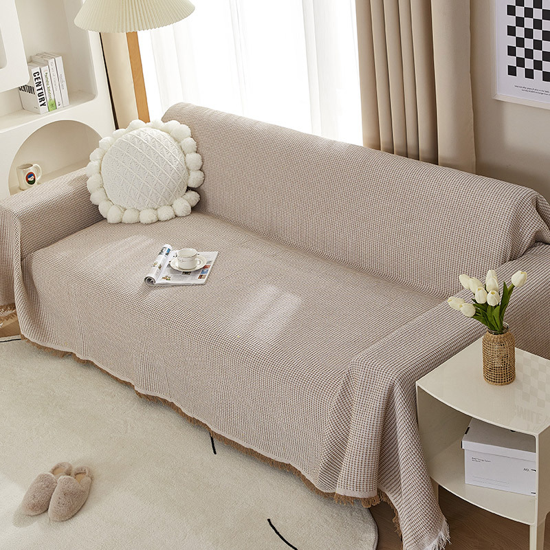 Sofá toalla Nordic simple cubierta del sofá color sólido antideslizante cubierta del sofá tela Internet celebridad ocio manta excursión manta de picnic
