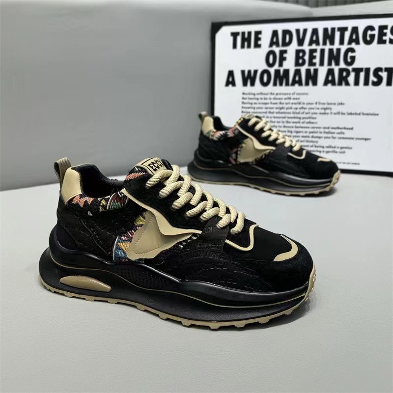 Zapatos de hombre estilo coreano de caña baja, deportivos, con bloques de color, de lujo ligero, informales, a la moda, versátiles, nueva colección primavera 2026